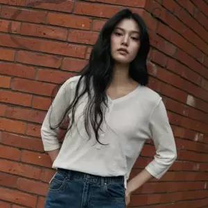 코어 어센틱 헨리넥 7부 니트 3종