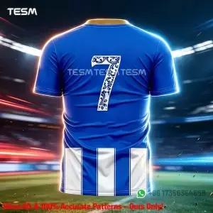 TESM 남성용 축구 유니폼 가족 커플룩으로 입을 수 있는 티셔츠 3D 프린팅 기법으로 제작된 반팔 훈련 및