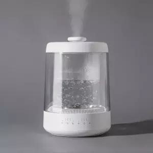 모리츠 루미글래스 가열식가습기 수조분리급수 대용량 물멍 4L MGU-040