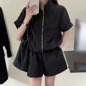 아노락 집업셋트 여름 반팔 반바지 여성 트레이닝복