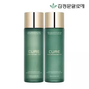 김정문알로에 큐어 수딩 토너+에멀젼