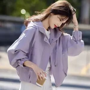 여성 경량 후드 바람막이 점퍼 루즈핏 봄 가을 캐주얼 데일리 아우터 T