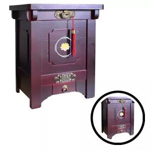 원목뒤주 상감 20KG 쌀보관함 쌀통 오동나무 쌀독 원목 TLa4032