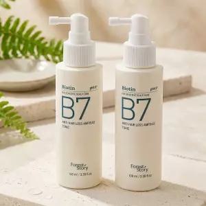 [브랜드세일+핸드크림60ml] B7 약산성 두피 탈모 헤어토닉 100ml 2개+샴푸 5매 영양 쿨링 에센스