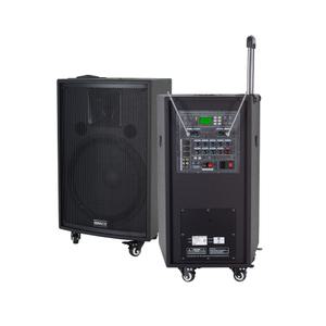 EG-512 충전형앰프 2CH 무선마이크 포함 충전식 버스킹 이동형 이동식앰프