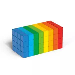 [지오맥] 매직큐브 풀컬러 레인보우 세트 128pcs 자석블럭