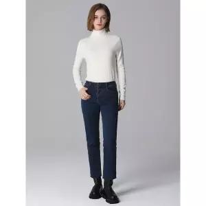[하프클럽/리스트]기모 컷팅 데일리 데님 팬츠 (택가격 158000원)