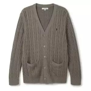 [U.S. POLO ASSN.] 남성 클래식 코튼 가디건
