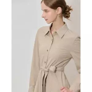 [리스트]퓨어 벨티드 롱 셔츠 원피스 택가격 228000원_P404916377