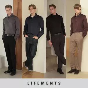 25FW 라이프먼츠 남성 기모 페이크셔츠 4종