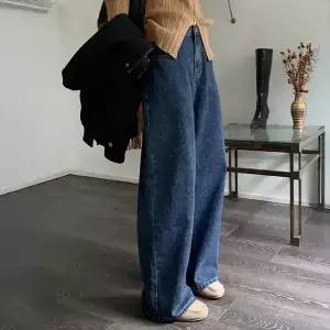 핫핑 [트렌디][핏보장/패턴데님] 페이브 레오파드 패턴 와이드 롱데님팬츠 (25~36)