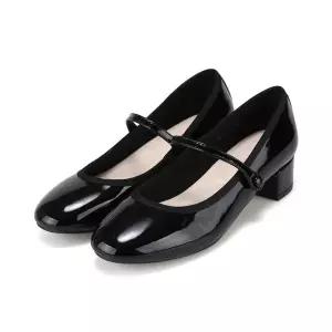 [BABARA]바바라 소가죽 페이턴트 베이직 메리제인 여성 키튼힐 3.5cm_BBJ105