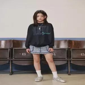 블루테일 AAA4TS02CG 차콜그레이 배색 긴팔 맨투맨