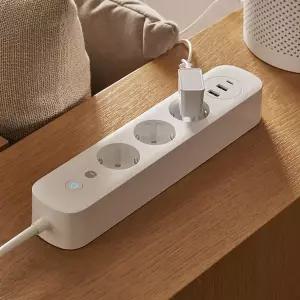 [헤이홈] IoT 고용량 스마트 멀티탭 USB 16A 2800W 3구 멀티 콘센트 1.5m