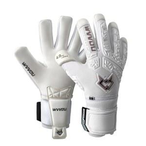 성인 및 청소년을 위한 WVVOU 축구 골키퍼 장갑 5 탈착식 손가락 보호 기능이 있는 고성능 4mm 끈적끈적한 라텍스 손바닥이