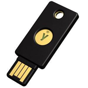 유비코 - 유비키 5 NFC - 멀티 팩터 인증(MFA) 보안 키 및 비밀번호, USB-A 또는 NFC를 통해 연결, FIDO 인증 - 온라인 계정 보호