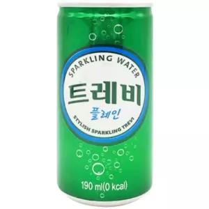 롯데 190ml 30개 트레비 플레인 x/탄산수/플레인맛/스파클링/탄산음료/일상섭취/편의점음료/휴게소음료