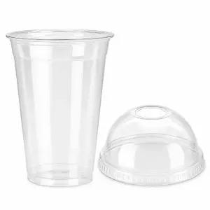 테이크아웃 아이스컵 473ml 돔뚜껑 대용량 PET 투명컵 카페용 100세트