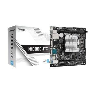 ASROCK N100DC-ITX 미니-ITX 마더보드 - 인텔 N100 쿼드코어(3.4GHZ) DDR4 HDMI /D-SUB 듀얼 M.2(NVME / WIFI) SATA3 USB 3.2 기가비트 LAN 19V DC 전원