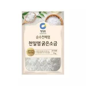 청정원 대용량 천일염 굵은소금 5kg