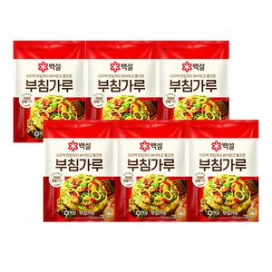 백설 부침가루 1kg, 6개