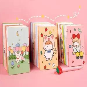 HC0123 노트 미니 캐릭터 수첩 간편노트 메모장 동물원 카피바라 휴대용