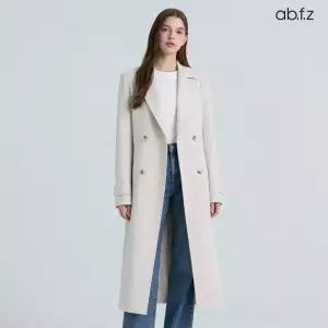 [ab.f.z] 벨트 자수 레터링 트렌치 코트 (AFY5HR04A)