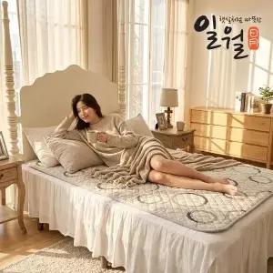 [하프클럽/일월]동그라미 초절전형 워셔블 카본 탄소 전기매트 / 카본매트 더블