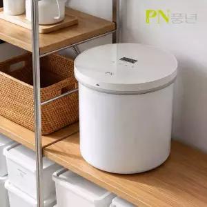 PN풍년 미쁨 쌀통 10kg 무선 스텐 진공 밀폐형 PSVKA-10