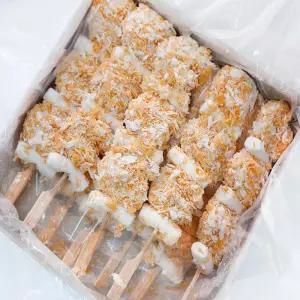 떡새우꼬치 800g(80gX10개) 떡꼬치 새우꼬치 테이크아웃용/잔치용/분식포장마