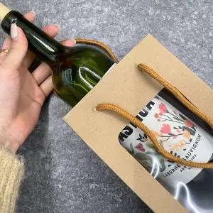 DSGS 와인 선물 포장가방 크라프트 종이백