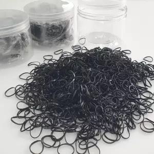 DSGS 헤어고무줄 머리끈 우레탄밴드 고무밴드 대용량 검정