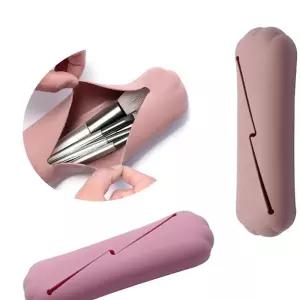 네일아트 말랑말랑 휴대용 실리콘 브러쉬 케이스 2종 브러쉬케이스 g-D5B23 붓파우치 붓보관