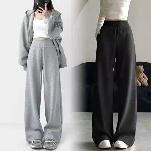 허리편한 와이드핏 통바지 시보리 와이드팬츠 FREE_2XL