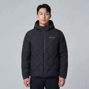 디스커버리 남성 후드 튜브 구스다운 경량패딩 블랙 DMDJ77056 DMDJ77056BKS