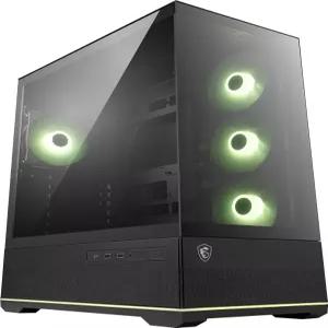 MSI MAG PANO 110R PZ - 미드 타워 게이밍 PC 케이스 강화 유리 측면 패널 120mm ARGB 팬 3개 최대