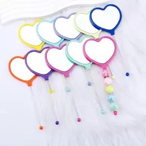 거꾸 하트 거울 꾸미기 만들기 DIY 비즈 볼꾸 빗꾸 동대문