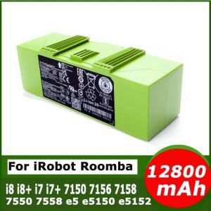 iRobot Roomba e 및 i 시리즈 i7+ e5 7150 i3 i4 액세서리용 14.4V 12800mAh 배터리 교체품