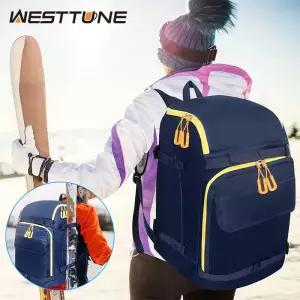 스키용품 스노보드 WESTTUNE 스키 부츠 가방 50L 대용량 여행 배낭 헬멧 고글 장갑 스노우보드 방수