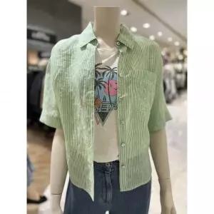 인기패션 BCBG 비비안 스트라이프 린넨 블라우스 B6B5B447 2870882