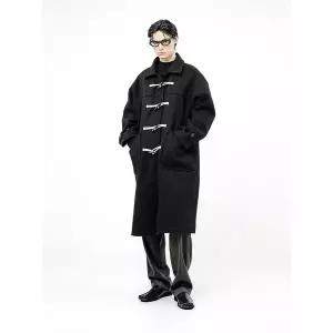 오버사이즈드 스냅 더플코트(3color)/W244OT01M