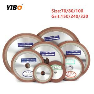 텅스텐 강철 밀링 커터 숫돌 용 75mm/80mm/100mm 다이아몬드 그라인딩 휠 디스크 수지 본드 # 150/240/320