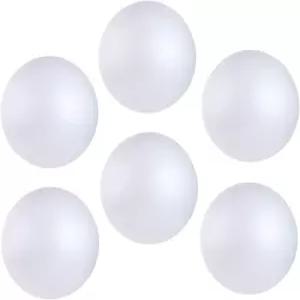 예술 공예 가정 학교 프로젝트 및 크리스마스 부활절 파티 장식 용품을 위한 CCINEE 6PCS 화이트 폼 볼