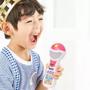 핑크퐁 동요마이크 50 곡 유아 아동선물 노래방 음악 악기 스트레스해소