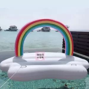 물놀이 진주 조개 대형 튜브