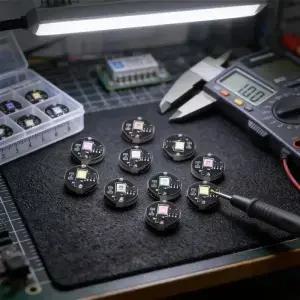 모델용 미니 스위치 LED 조명 DIY 인형 집 눈 기차 풍경 장식 버튼 배터리로 작동