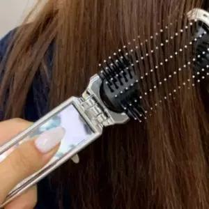[골드스마일]접이식 휴대용 거울빗 머리헤어빗 머리빗 미니빗 쿠션빗 빗거울