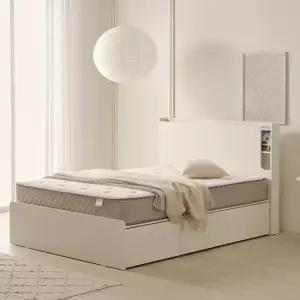허그 LED 조명 빅수납 슈퍼싱글 침대 프레임 SS