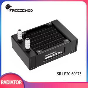 FREEZEMOD PC 히트 싱크 알루미늄 60mm 라디에이터 튜브 미니 익스체인저 워터 쿨러 액체 냉각 블랙 SR-LP2