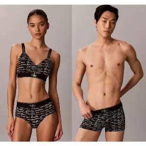 [Calvin Klein]그래픽 마이크로 커플 속옷 세트 QF8877AD-NB4494-4N5